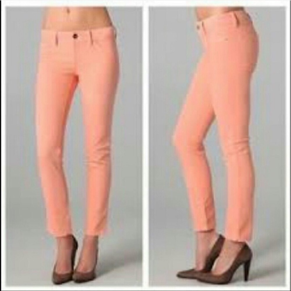 DL1961•Angel•Mid Rise Skinny Ankle Jean•Sherbet•Size 26•4 Way Stretch